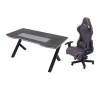 BEAHING Meubles de Maison de poupée, Bureau et Chaise Jeu Miniatures, échelle 1:12, 2 pièces, décorations modèle Maison poupée, Ensemble Bureau et Chaise