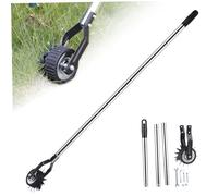 BEAHING Outil de Coupe-Bordure Manuel de 53.2 Pouces, Coupe-Herbe Rotatif avec poignée et Roue en Acier Inoxydable pour Trottoir, Cour