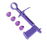 BEAHING Outils de décoration de gâteaux, applicateur Sucre en Plastique à gâteau en Plastique Outil décoration Bricolage avec 4 convertisseurs, applicateur perlé, Violet