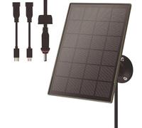 BEAHING Panneau Solaire pour caméra de Suivi des sentiers, 6000 mah IP66 étanche avec kit d'installation pour la Chasse et la sécurité