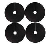 BEAHING Paquet de 4 Tapis de Protection d'anneau paillis d'arbre Non tissé réutilisable 20, 5 Pouces diamètre extérieur - Tapis barrière Contre Les Mauvaises Herbes pour l'aménagement paysager