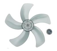 BEAHING Pares de Ventilateur, Remplacement de la Lame Ventilateur 16 Pouces avec Cinq Feuilles en Plastique, des Lames à Faible Bruit avec Un Remplacement Couvercle Noix pour Le piédestal Debout