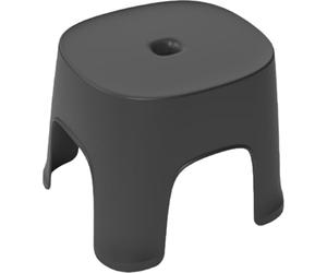 BEAHING Petit Tabouret en Plastique, 8,1x7,7x6,3 Pouces, Multifonctionnel pour la Cuisine, Salle de Bain, Salon, Noir