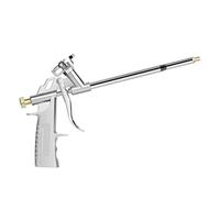 BEAHING Pistolet en Mousse en Mousse, Pistolet en Mousse applicateur en métal dispensant en Mousse Spray Silver Mousse Disposition FOURNI