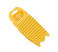 BEAHING Planche à Lavage en Plastique, Planches à Laver à la Main à la Main, Planche à Laver à Linge, Coussinets de Lavage Outil de Lavage de la Plaque à Laver pour dortoir à Domicile, Jaune