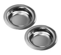 BEAHING Plat Chauffe-Huile de Remplacement, Plat de Remplacement Chauffe-Cire 2 pièces, Plaque Bougie en Fer 3.4x0.7 Pouces, Plateau Cire Rond