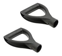 BEAHING Poignée de Pelle D-Grip, 2 pièces poignée de Remplacement en Plastique 3 cm diamètre intérieur