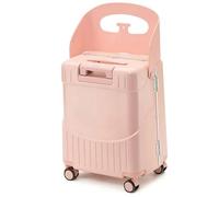 BEAHING Portez des Bagages avec siège pour Les Enfants, 20 Bagages avec Un siège d'enfant sur Une Valise pour Les Enfants avec des Crochets Tie Tod & Bag, Style2