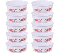 BEAHING Pot de Fleurs Lotus Bowl, 10 pièces, Pot hydroponique en résine de 6, 7x2 Pouces pour nénuphar