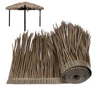 BEAHING Rouleau d'herbe Mexicaine pour Toit de chaume, 39x20 Pouces, toiture Artificielle vive, isolée, imperméable, découpable, Pliable, PE pour Palapa Hut Bar Style 2