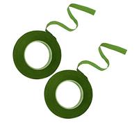 BEAHING Ruban à tige florale pour fleuriste, rubans auto-adhésifs verts, fournitures de fleurs DIY, 2 pièces, Style 1