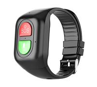 BEAHING Trackers de Fitness, Bracelet SOS Bracelet Emplacement d'urgence Call Trackers Fitness Forness for Seniors Kids Black