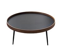 beaka Tables Basses pour Salon Scandinave Moderne, Table D'appoint Industrielle Rondes, Surface en MDF Piètement en Métal Noir, Design Combinaison Libre (Size : 80 * 80 * 50CM)