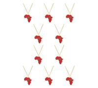BEALIFE 10 Ensemble de Collier pendentif drapeau carte du maroc, déclaration avec Style polyvalent, en acier inoxydable, collier carte du maroc, idée cadeau, Comme montré 10Ensemble