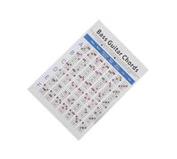 BEALIFE Affiche de référence pédagogique : Formules d’accords avec accords de septième dominante majeure pour aider les apprenants à maîtriser la basse. Tableau, L 41x57cm