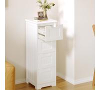 Bealife AP27 salle de bain sideboard, 4 tiroirs de stockage armoire étroite, chambre cuisine couloir de stockage armoire