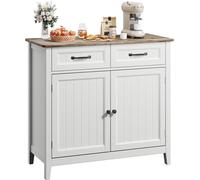 Bealife AP30 Armoire de cuisine, commode avec 2 tiroirs et 2 portes, buffet de cuisine avec plans de travail pour la cuisine, le salon, l'entrée et la salle à manger