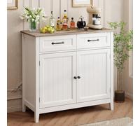 Bealife AP30 Commode , Buffet , Cuisine Buffet armoire, étagère réglable, bar à café moderne pour cuisine, salle à manger, gris