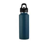 BEALIFE Bouteille isotherme pour garder les boissons chaudes froides pendant des heures. Non filetée. Ouverture à un seul doigt. Isolée, bleu
