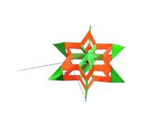 BEALIFE Cerf-Volant Lotus avec Sac de Rangement Multicolore, Magnifique cerf-Volant 3D pour Parc Seade Violet, Vert, 100 cm x 38 cm