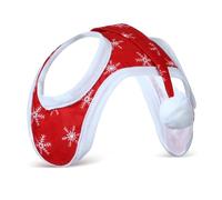 BEALIFE Chapeau de Cheval Flocon de Neige Vif Doux et Respirant pour Les Saisons fête Couvre-tête Cheval Style Père Noël Facile à Entretenir Costume pour Chevaux à Porter Chapeau Noël