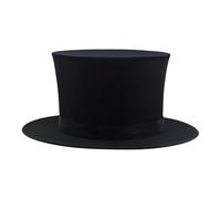 BEALIFE Chapeau Haut-de-Forme Pliable, Accessoire de Magicien. Idéal pour Les Enfants Qui Font des Tours de Magie, Les Danseurs, Les Artistes de Cabaret et, Noir, 14 x 33.5 cm