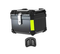 BEALIFE Coffre arrière de moto anti-perte, étanche et de grande capacité, offrant un espace de rangement suffisant pour divers accessoires de moto. Ce coffre arrière est, Noir 57L