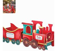 BEALIFE Coffret cadeau de Noël présentant des bonbons, des cadeaux, décorations de train, pour les décorations Noël en pain d'épices et pour la maison, petite taille