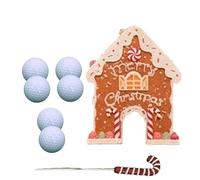 BEALIFE Collection de Jeux de Golf Gingerbread Divertissement Loisirs Apprécié par pour Tous Les âges Kit Jouets Balle Golf Jeux Parent-Enfant Ensemble Mini-Golf Innovant Réutilisable