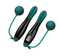 BEALIFE Corde à Sauter lestée sans Fil avec Compteur numérique pour Le Saut à la Corde et Le développement de la Vitesse, adaptée pour Tous Les âges et Niveaux, Noir Bleu