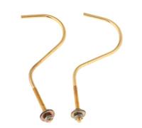 BEALIFE Crochet de Fixation en Laiton pour queues de Billard, à Installer sur Le côté du Meuble la Table. Crochet fileté. Râtelier à Boules Billard en Laiton.