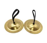 BEALIFE Cymbales à main légères pour enfants, améliorant la coordination rythmique par le jeu musical. Mini cymbales à doigts en cuivre pour enfants, ensembles portables, 5.5 cm