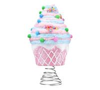 BEALIFE Décoration de Sapin en Velours pour Cupcakes : Un Support Stable et Durable pour Une décoration de Sapin de Noël Rose Pastel, résistante à