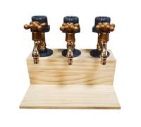 BEALIFE Distributeur de bière rustique, accessoires de mini-bar pour la maison, distributeur bouteilles bière, support fontaine, cadeau original pour toutes les occasions, porte-bouteilles en pierre,