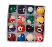BEALIFE Ensemble de Boules de Billard 25 mm, Accessoire Complet pour Table Billard, Jouet et Cadeau pour Enfants. Les numéros clairement Visibles sur Chaque Boule offrent Un Bon Effet visuel et Une