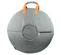 BEALIFE Étui pour tambourin à main, imperméable et résistant, facile d'accès grâce à sa fermeture éclair et sa poche de rangement supplémentaire. Housse pour languettes, gris, Diamètre 56 cm