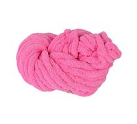 BEALIFE Fil chenille épais et facile à utiliser, idéal pour les débutants qui confectionnent des écharpes, des bonnets douillets, coussins et articles de décoration, Rose foncé, 20 mm