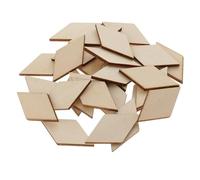 BEALIFE Formes en bois, objets artisanaux uniques, prêts à l'emploi pour tous vos projets créatifs, y compris le scrapbooking et autres créations. Plaque décorative non finie, 30 pièces, 40x20mm