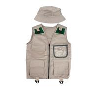 BEALIFE Gilet et chapeau pour enfants, idéaux pour les aventures en plein air et optimisés pour le jeu actif, favorisant l'imagination grâce à un tissu offrant une tenue complète pour les jeux de rôle