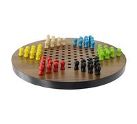 BEALIFE Jeu de Dames Chinoises en Bois avec 60 Billes, idéal pour l'éveil des Tout-Petits et Les Enfants d'âge préscolaire. Cadeau d'anniversaire Parfait.