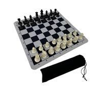 BEALIFE Jeu d'échecs de Voyage Portable avec échiquier International Pliable - Idée Cadeau pour Tous Les âges. Amusez-Vous en Famille et Profitez de Moments compétition.