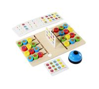 BEALIFE Jeu sensoriel d'éveil : Bataille des Quatre Couleurs. Une expérience captivante Qui favorise Le tri des Couleurs et la pensée logique. Puzzle Coulissant en Bois coloré. Idée Cadeau