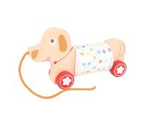 BEALIFE Jouet à Tirer en Bois avec Cordon de Serrage, résistant à l'usure et Disponible en Plusieurs Couleurs pour Enfants. Voiture Tirer Bois avec Corde, Jouet , de Dessin animé,