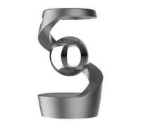 BEALIFE Jouet cinétique défiant la gravité, Ornement pour Bureau Cadeau, Gyroscope Flottant, Boule Grise argentée, Boule Gris Argent, 2.56 x 1.57 Pouces