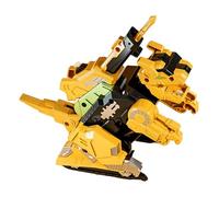 BEALIFE Jouet Dinosaure transformateur, Jouet éducatif pour garçons, pour Enfants de 3, 4, 5, 6 Ans, activité brachiosaure Jaune, Tyrannosaure Jaune