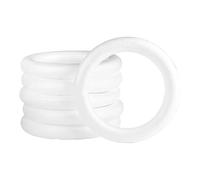 BEALIFE Laissez libre cours à votre créativité et à votre imagination. Des anneaux ronds en mousse pour vos loisirs créatifs. Stimulez la créativité et l'imagination des enfants, blanc, 110 MM