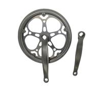 BEALIFE Manivelle de Rechange pour vélo de Route/VTT, Robuste, en Fer, monovitesse, Installation Facile, Double, Plateau de 170 mm pour vélo Pliant Adulte, 52 Dents.