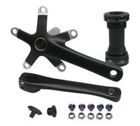 BEALIFE Manivelles Creuses et résistantes en Alliage d'aluminium pour VTT et vélos de Route. Montage Facile sans Outils complexes. Accessoire pour boîtier de pédalier, Manivelle et BB, 152 mm