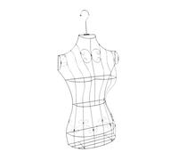 BEALIFE Mannequin buste suspendu en fer, demi-corps, facile à déplacer, mannequin féminin polyvalent, stabilité et capacité de charge optimales. Idéal pour la