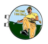 BEALIFE Marqueurs de Putt Fonctionnels pour Casquette de Golf, avec Clip Fixation et visière décorative. Fabriqués en Alliage Zinc Durable, Ils sont Taille idéale et faciles à Utiliser, StyleB